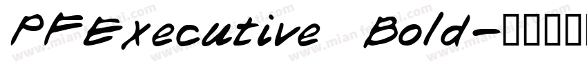 PFExecutive Bold字体转换